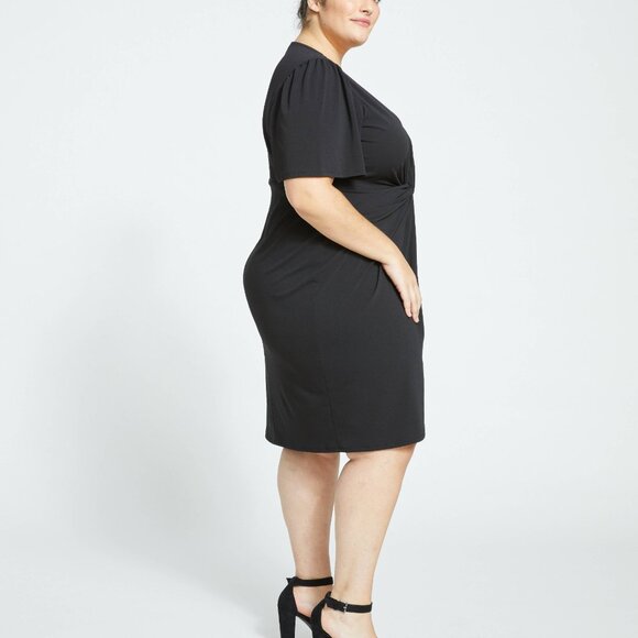 NWT Universal Standard Modiva Twist Dress Crepe Jersey PLUS SIZE 4XL 38-40 Black - Picture 4 of 4